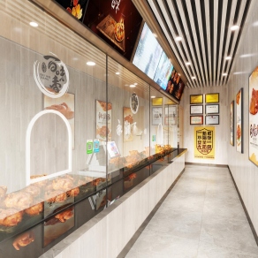 现代熟食区3D模型下载